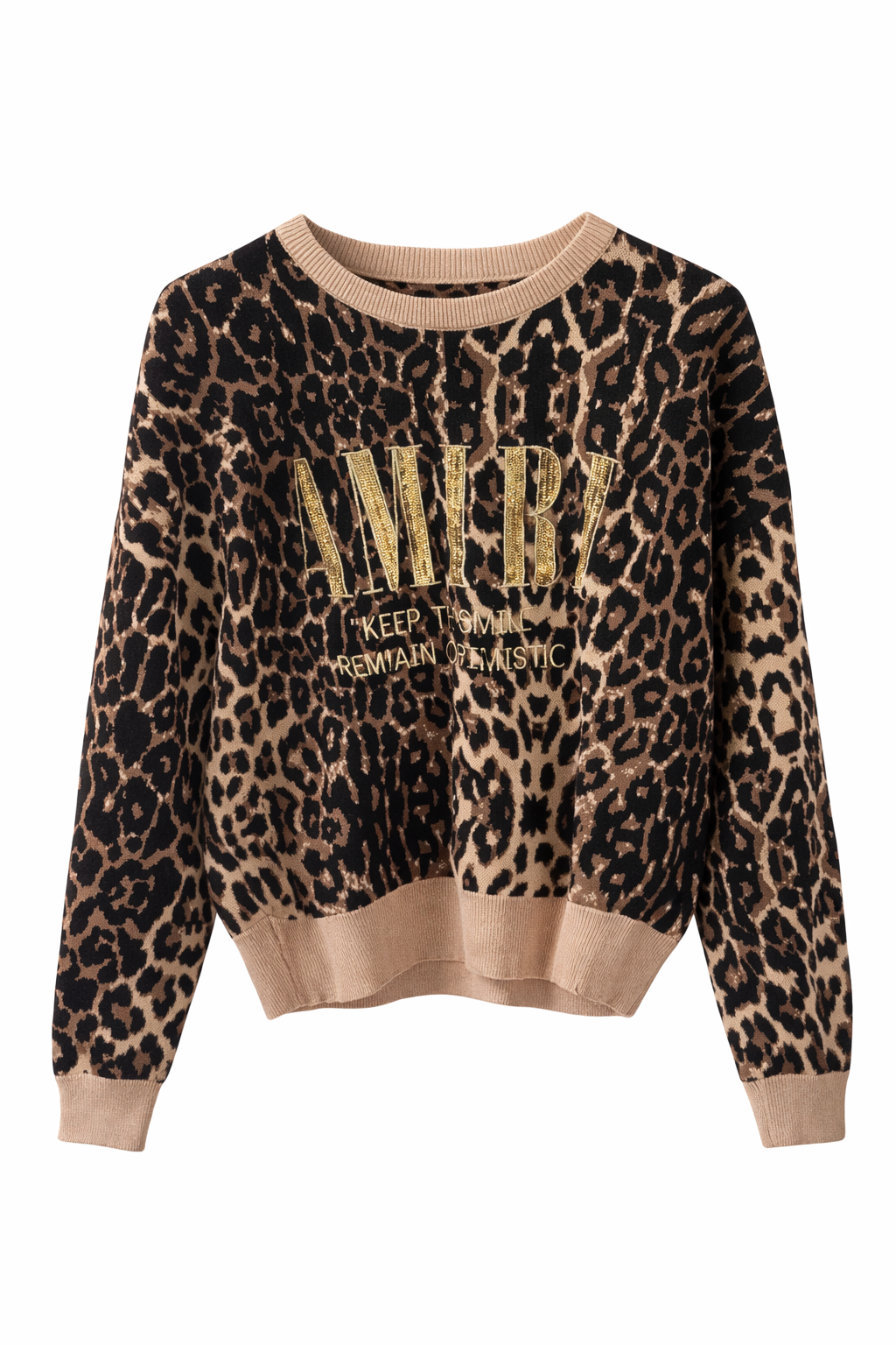 Luipaard Trui amiri – Dames Trui met Tekstprint