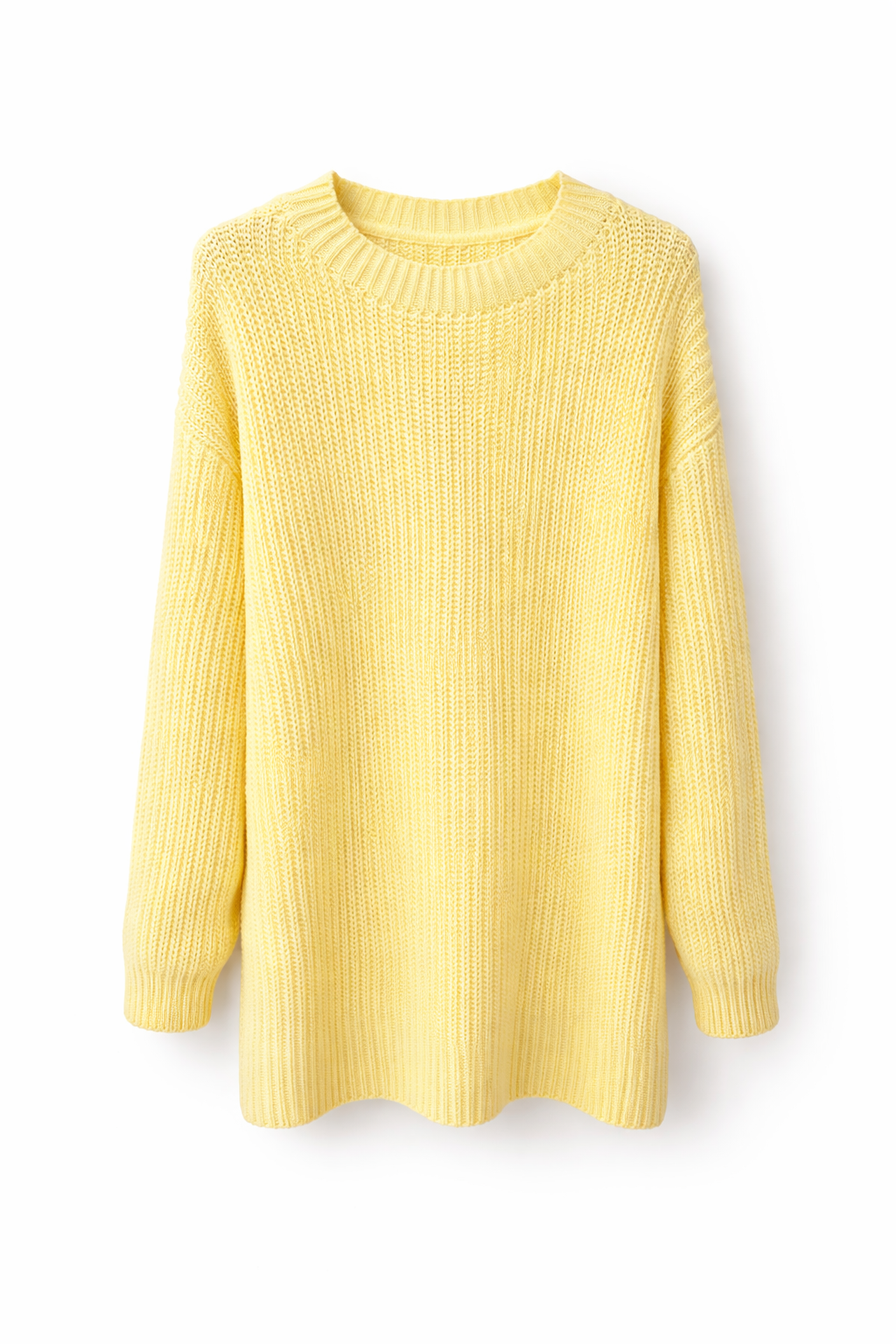 Lange trui geel