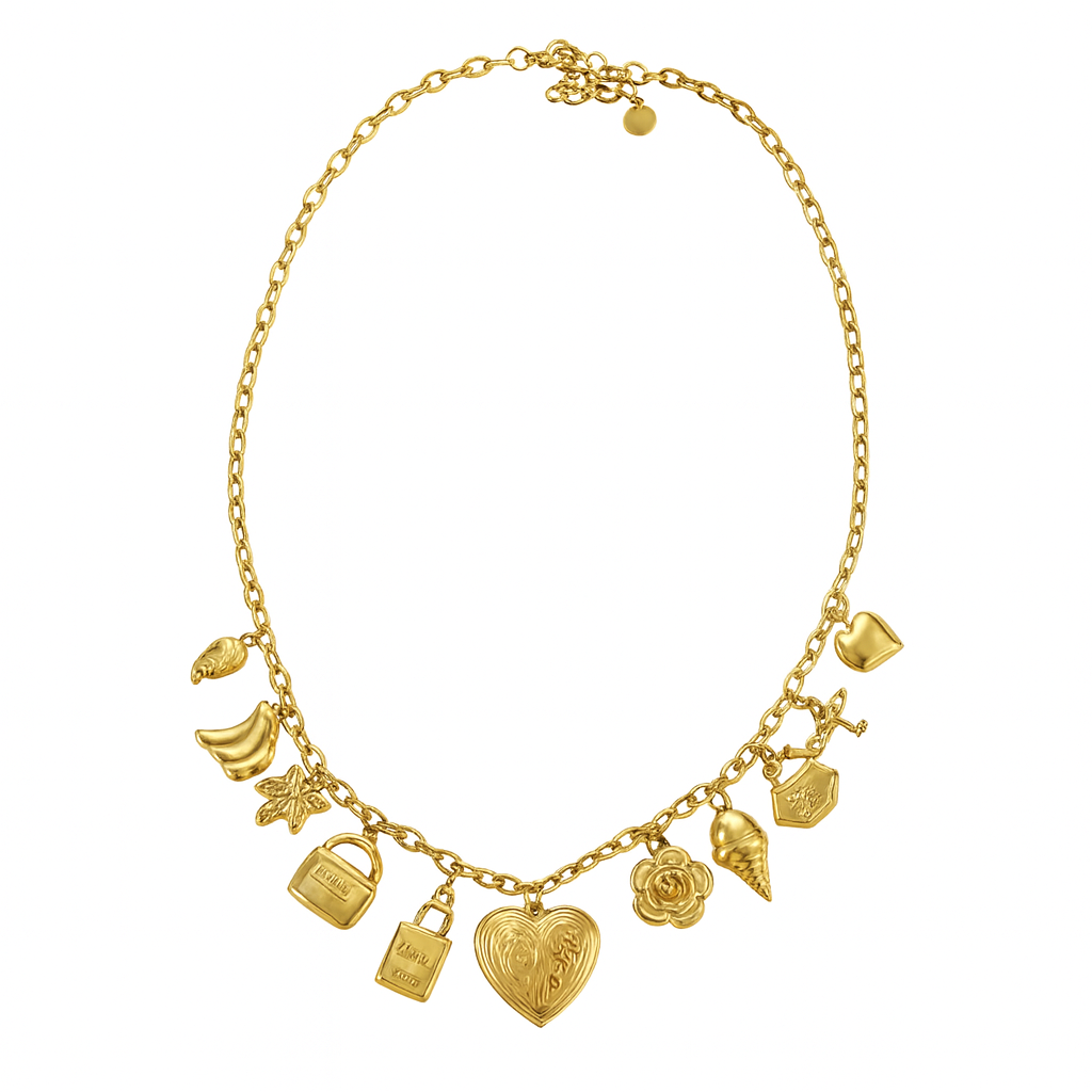 Ketting Bedel Hart Goud