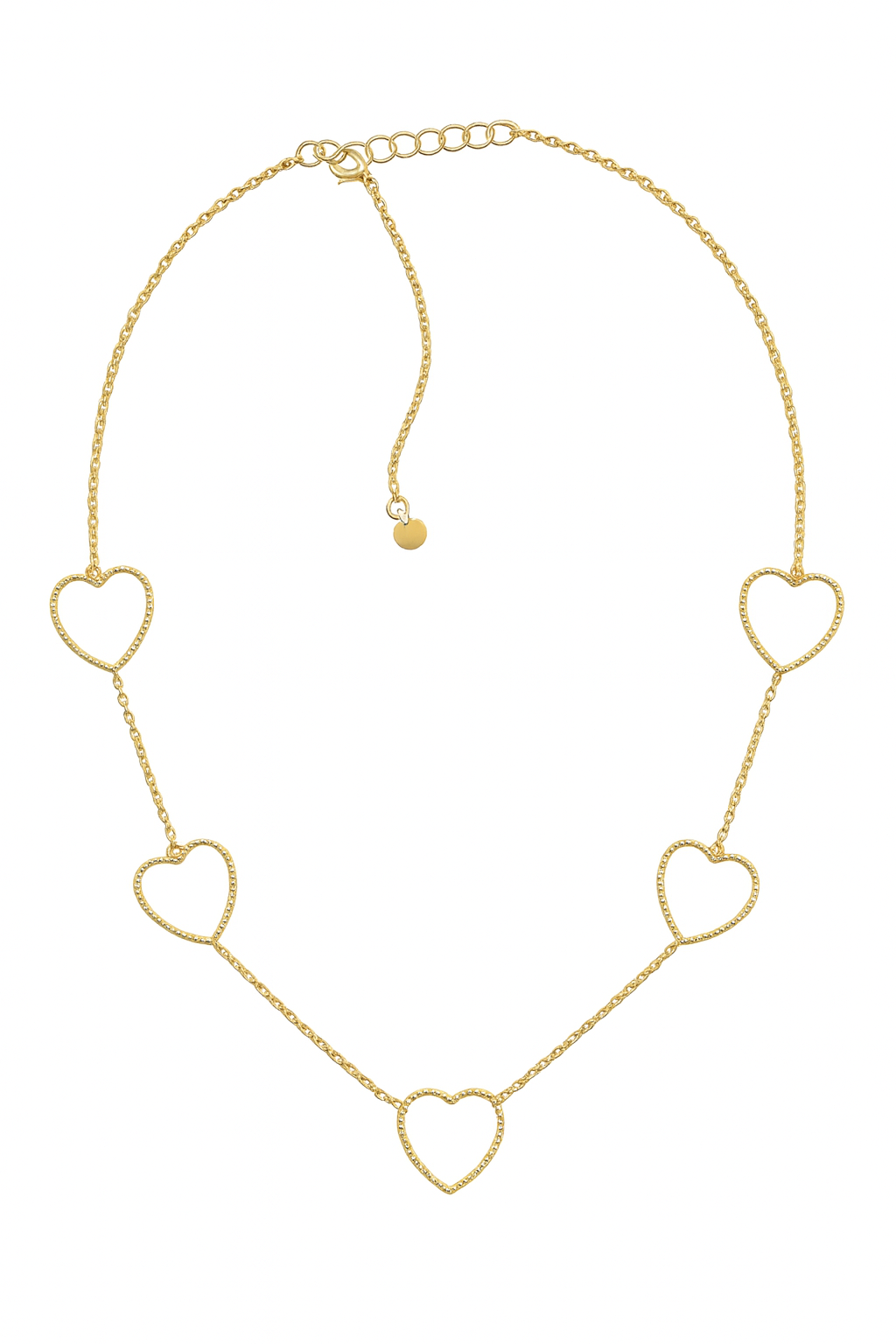 Ketting Gouden Hartjesketting