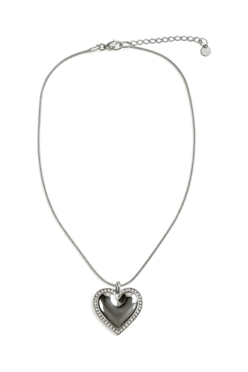 Stainless Steel Heart Necklace – Crystal Edge