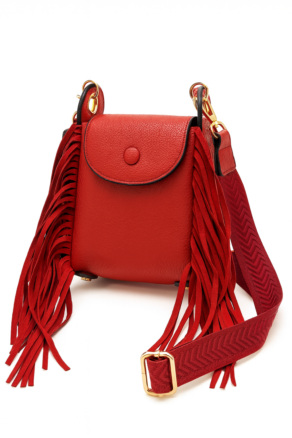 Red Fringe Crossbody – Bold, Fun & Fashionable
