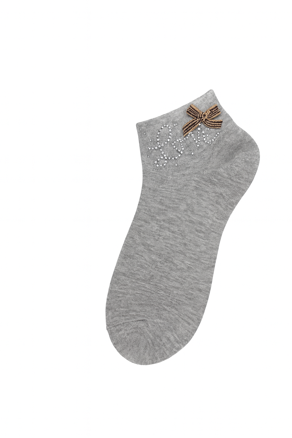 ✨Grey Love Sparkle Socks – Classy, Soft & Shiny ✨