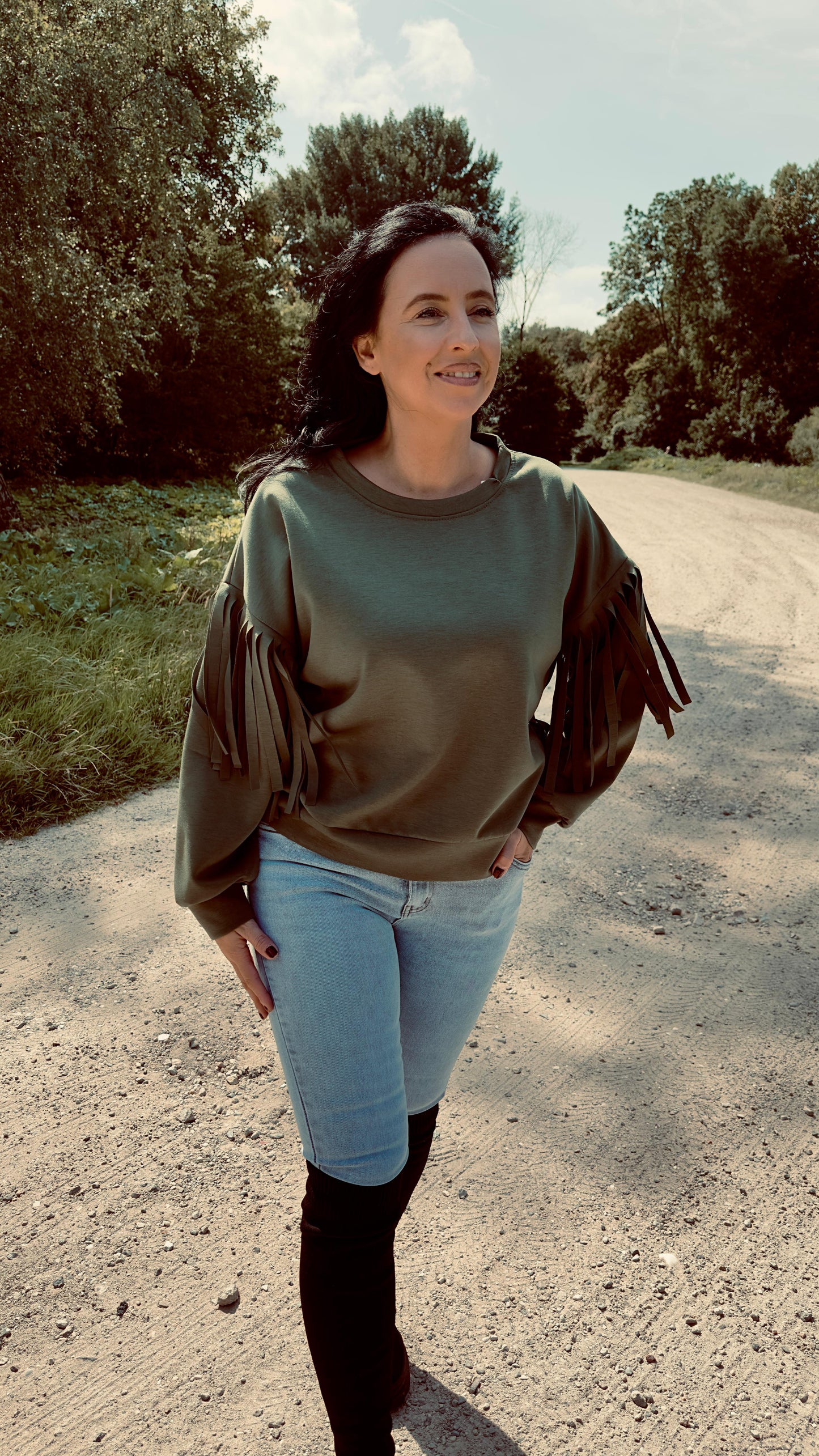 Fringe Sweater | Groen