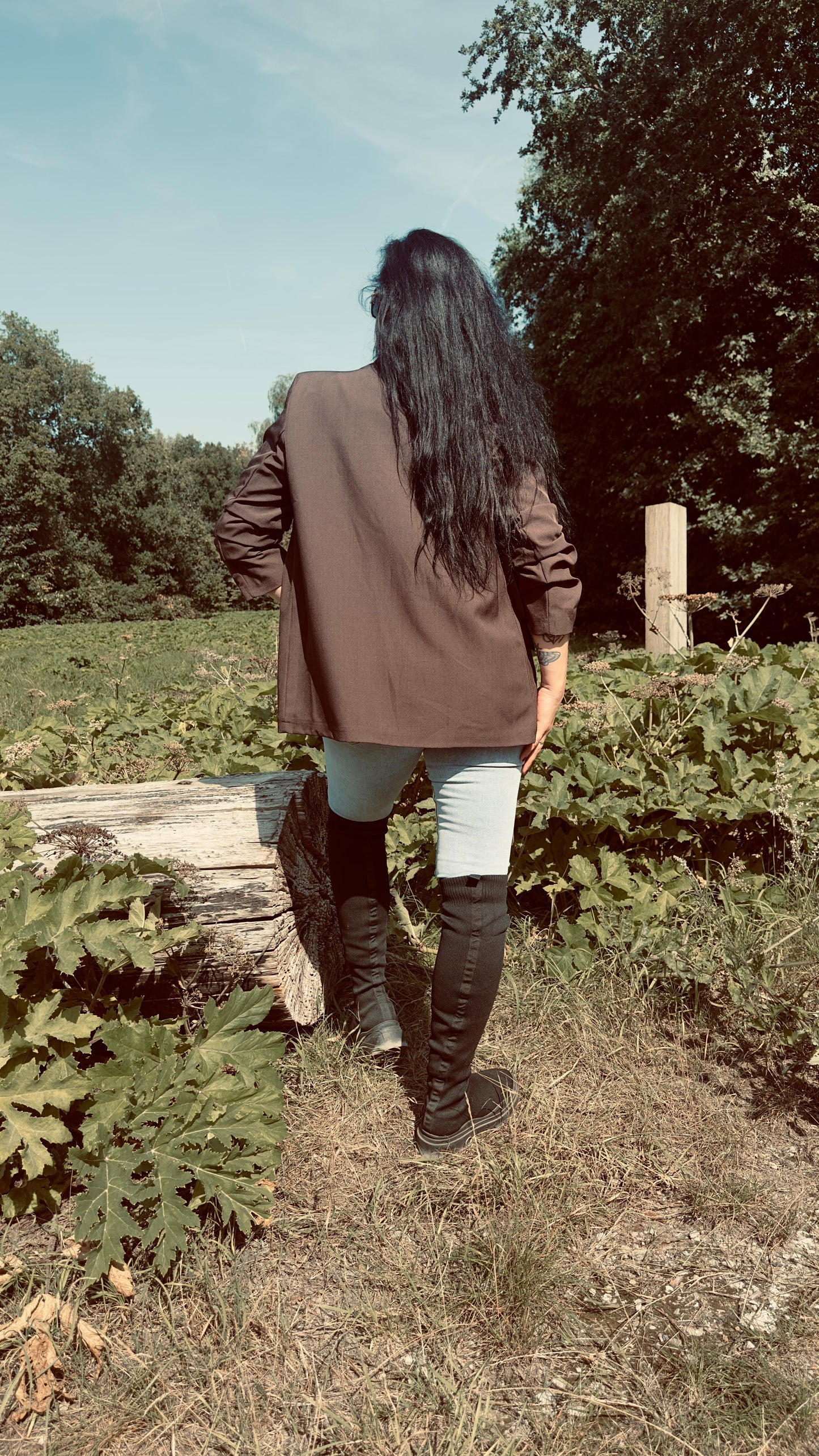 3 Kwart Blazer | Bruin