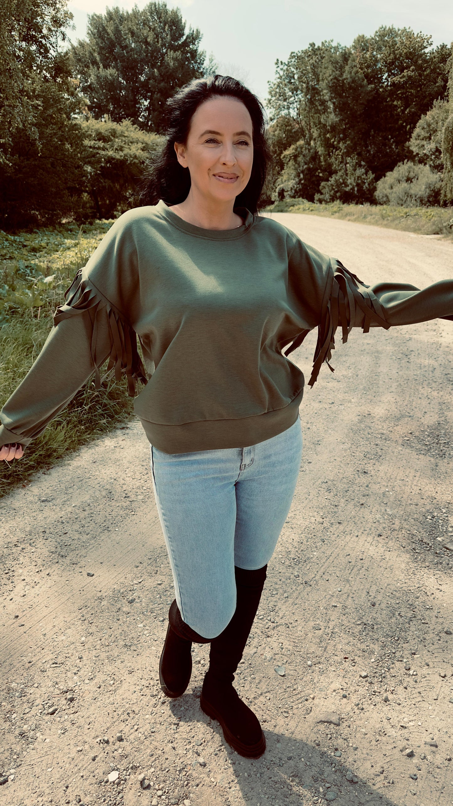 Fringe Sweater | Groen