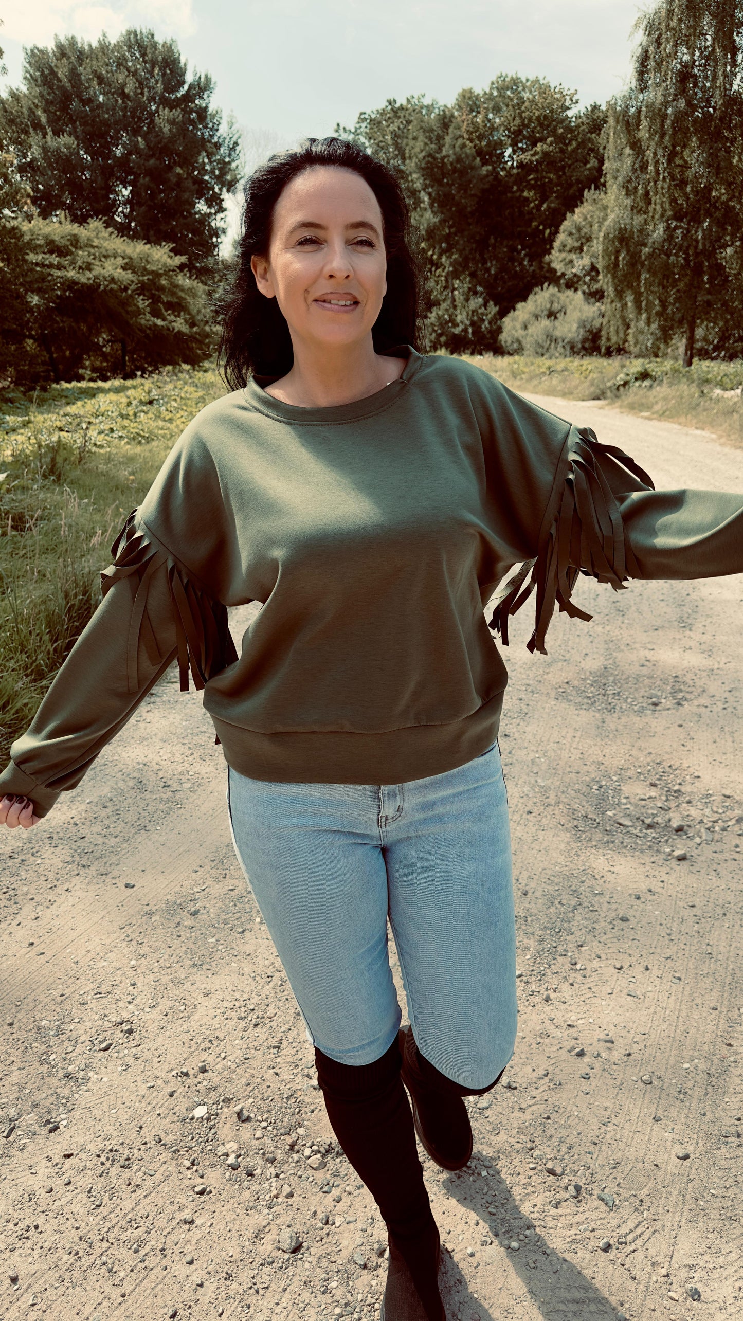 Fringe Sweater | Groen