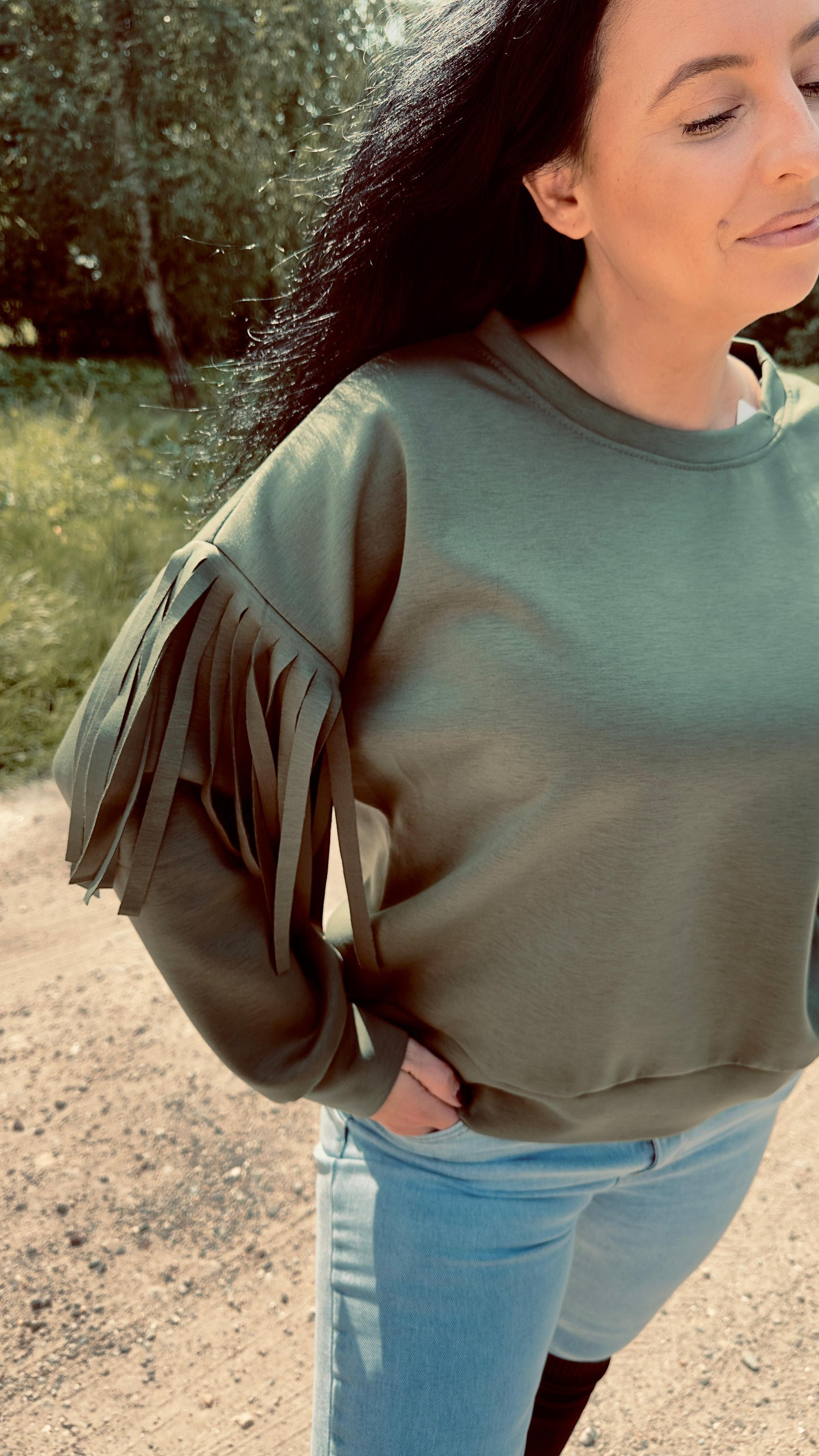 Fringe Sweater | Groen