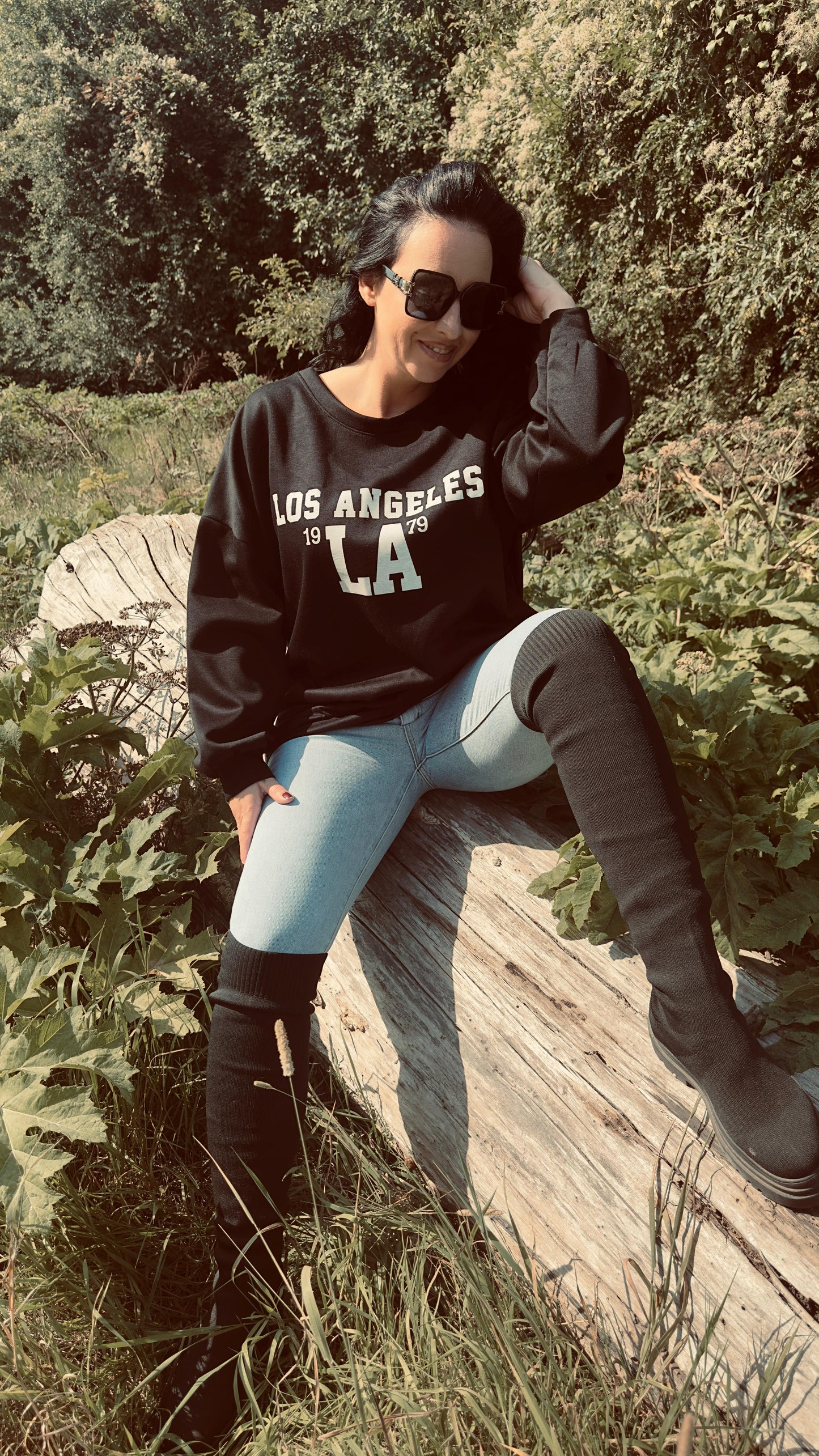 LA Sweater | Zwart