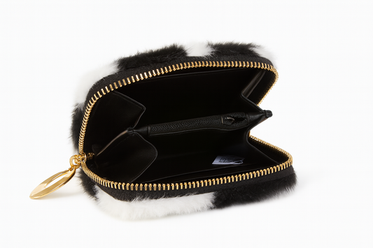 ✨ Inspired By – Cow Chic Fluffy Wallet ✨