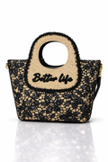 Better Life Lace Handtas – Naturel & Zwart