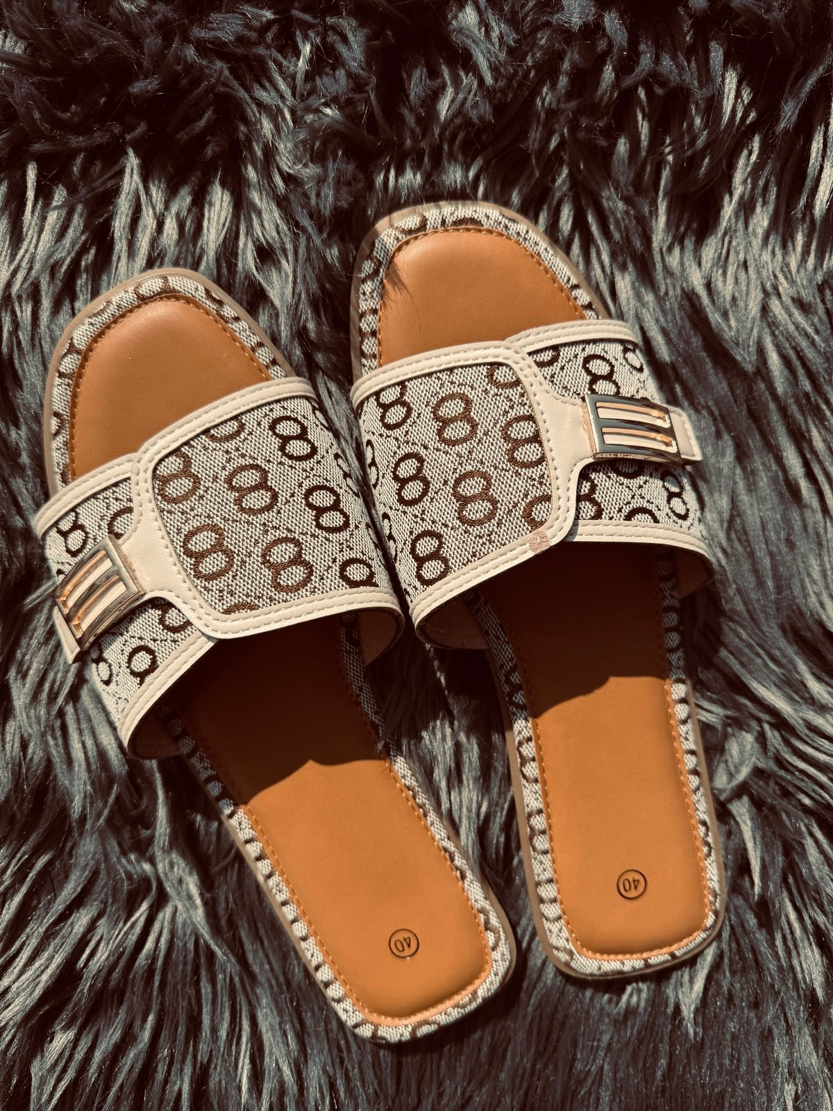 Instap Slippers Beige | SU070