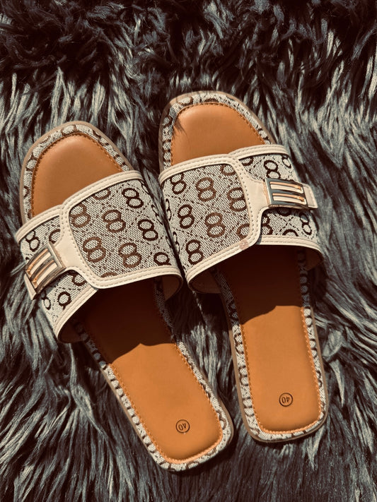 Instap Slippers Beige | SU070