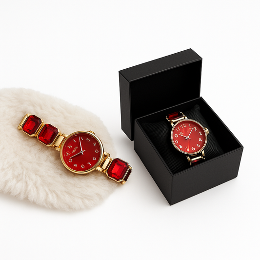 |Diamand red watch|