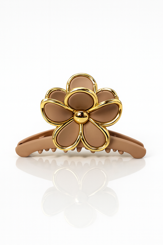 ✨ Flower Long Klem Bruin✨