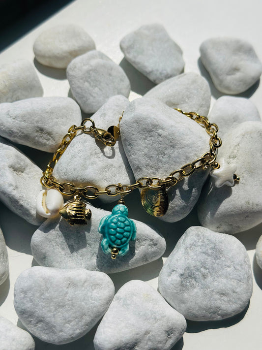Bedel Armband | Goud | Schildpad