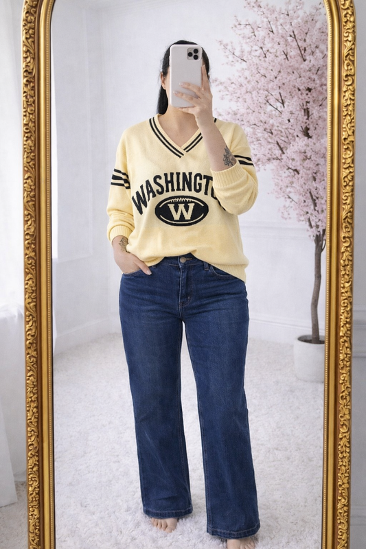 Washington knit sweater- GEEL