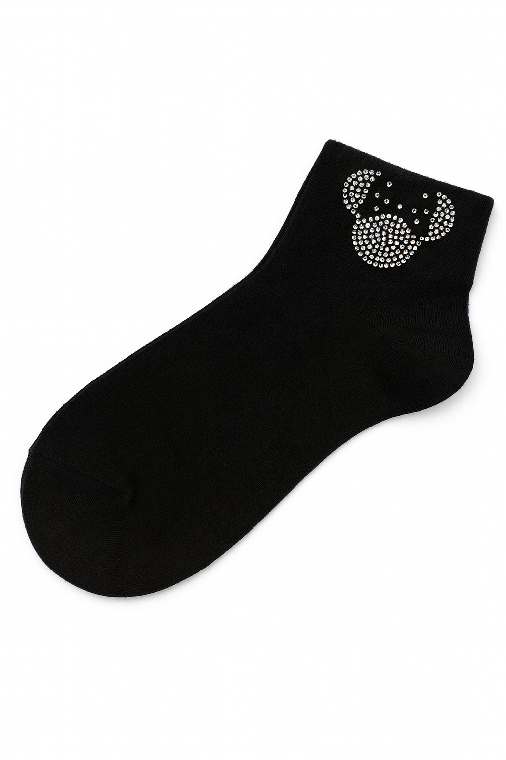 ✨ Black Minnie Sparkle Socks – Cute & Chic ✨