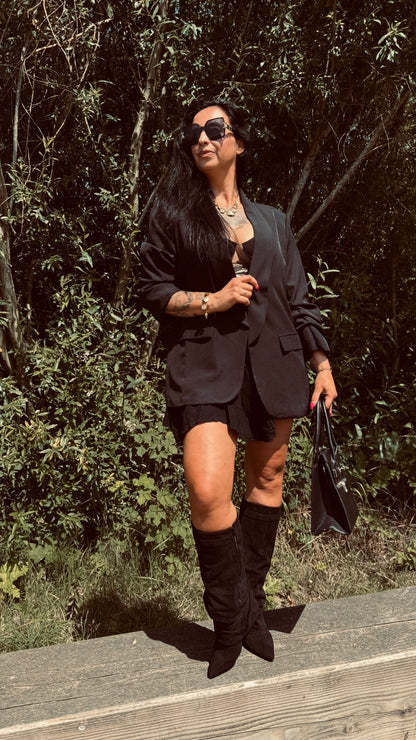 Blazer 3 kwart mouw | Zwart