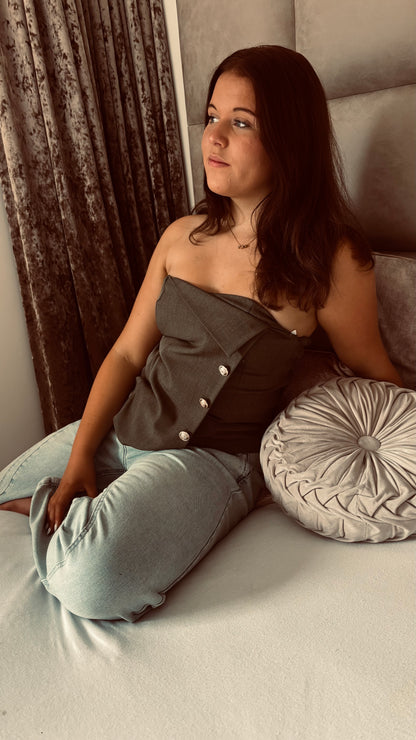 Bandeau Button Top | Groen