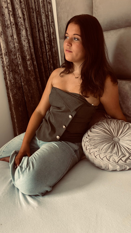 Bandeau Button Top | Groen