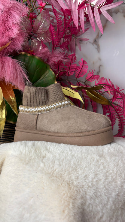 Taupe boots