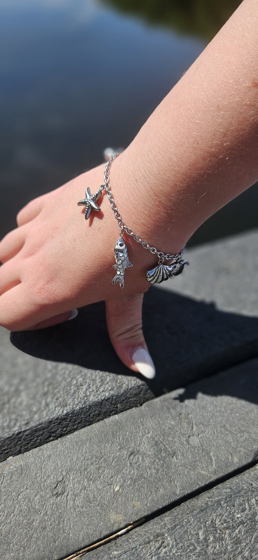 Bedel Armband | Zilver | Vis