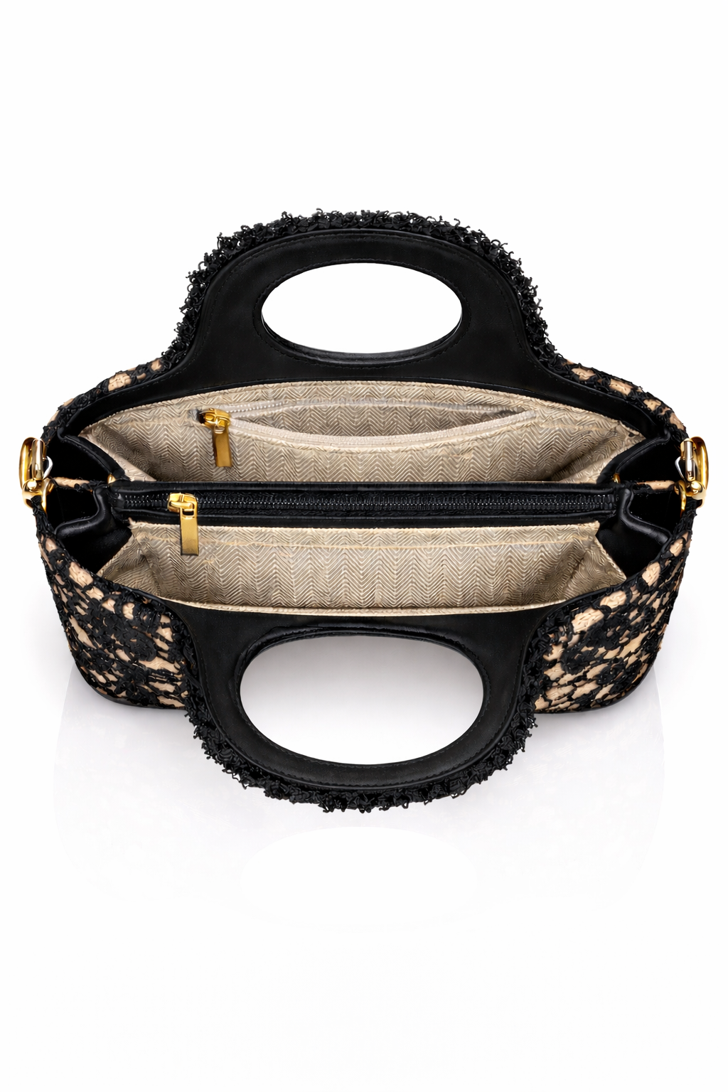Better Life Lace Handtas – Naturel & Zwart