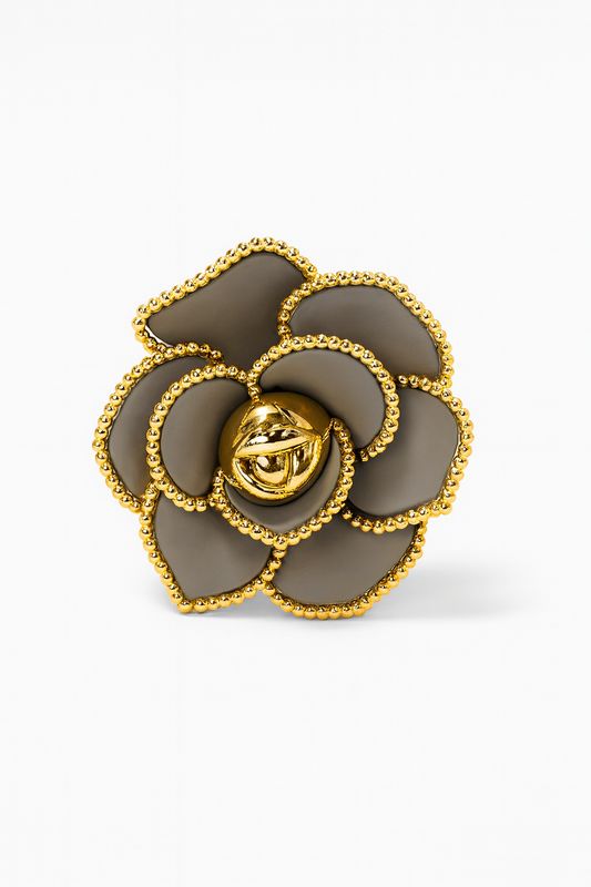 ✨ Luxe Flower Klem Grijs  ✨