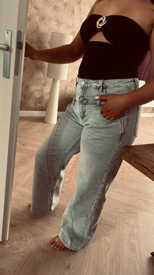 Double effect jeans | Blauw | H849