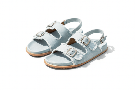 ✨ Light Blue Denim Buckle Sandals – Trendy, Comfort & Easy Summer Style ✨