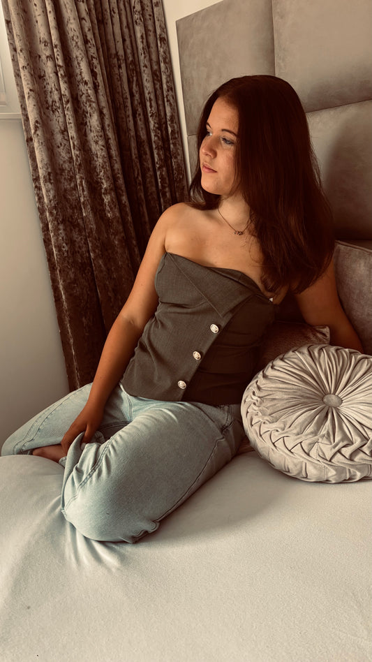 Bandeau Button Top | Groen