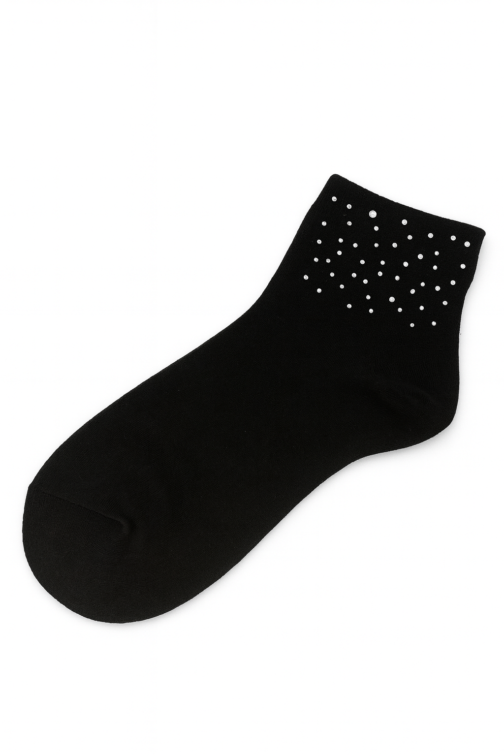✨ Black Crystal Dots Socks – Minimal Chic ✨