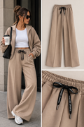 Rosy comfy bies broek jogging stof taupe