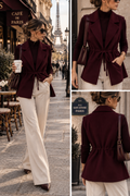 Skye vilt gilet koord bordeaux