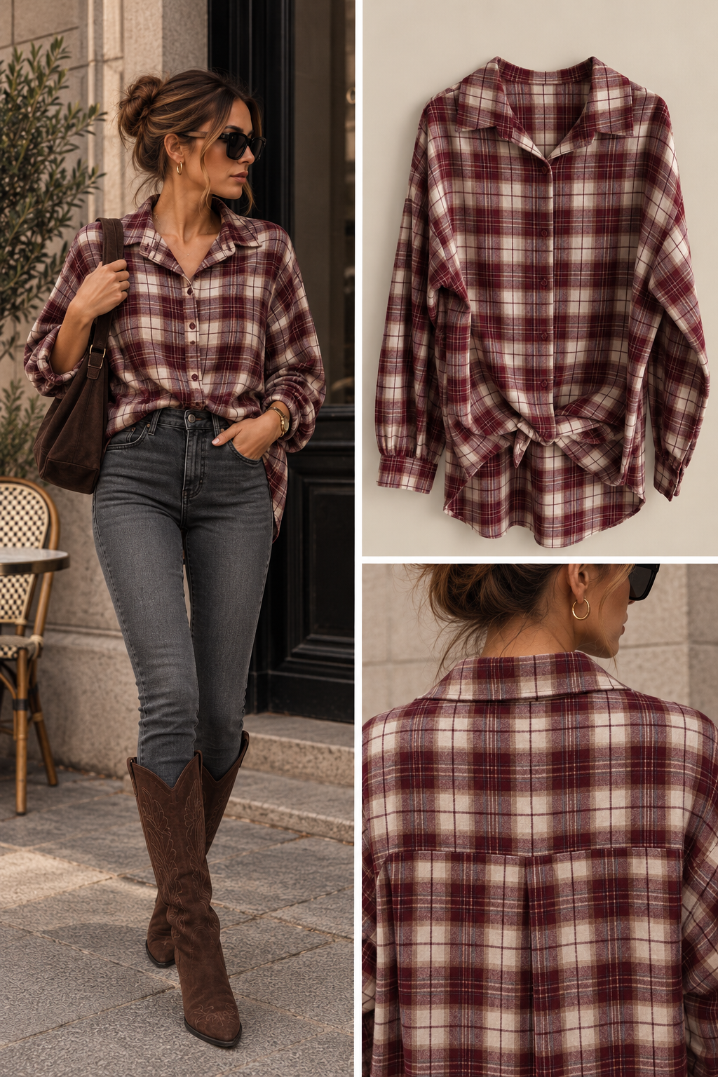Liv houthakkers blouse knoop rood