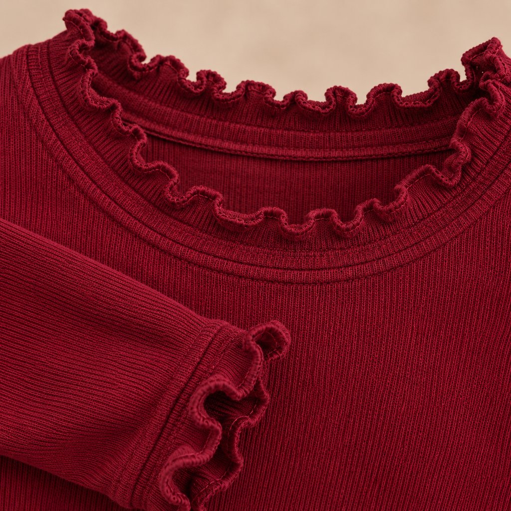 Yesly top stretch bordeaux