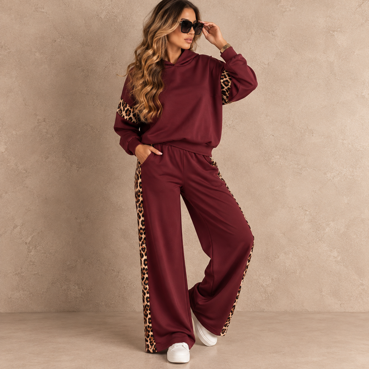 Sammy cheetah jogging set bordeaux