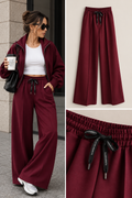 Rosy comfy bies broek jogging stof rood / bordeaux
