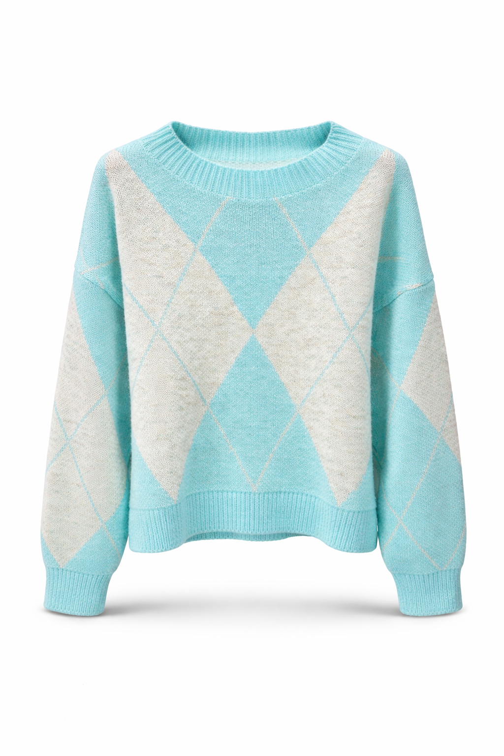 Zomer trui ruit mint