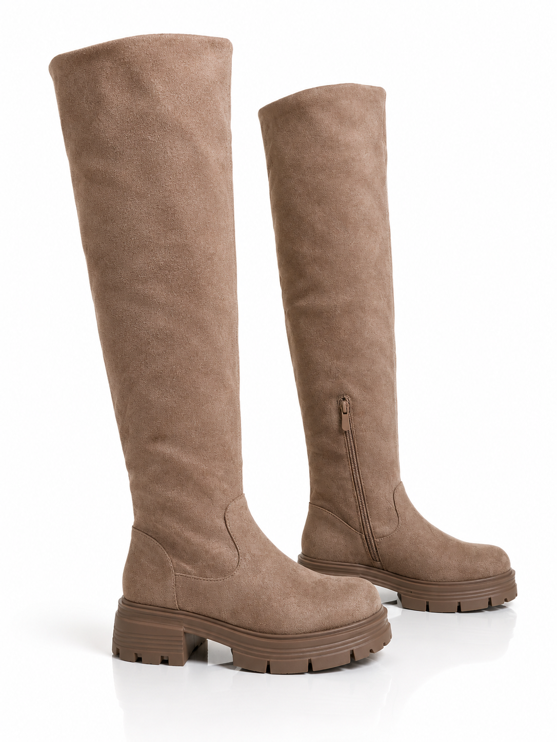 Kyra overknee laarzen Khaki