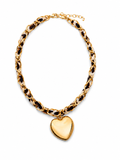 panter print  hart ketting