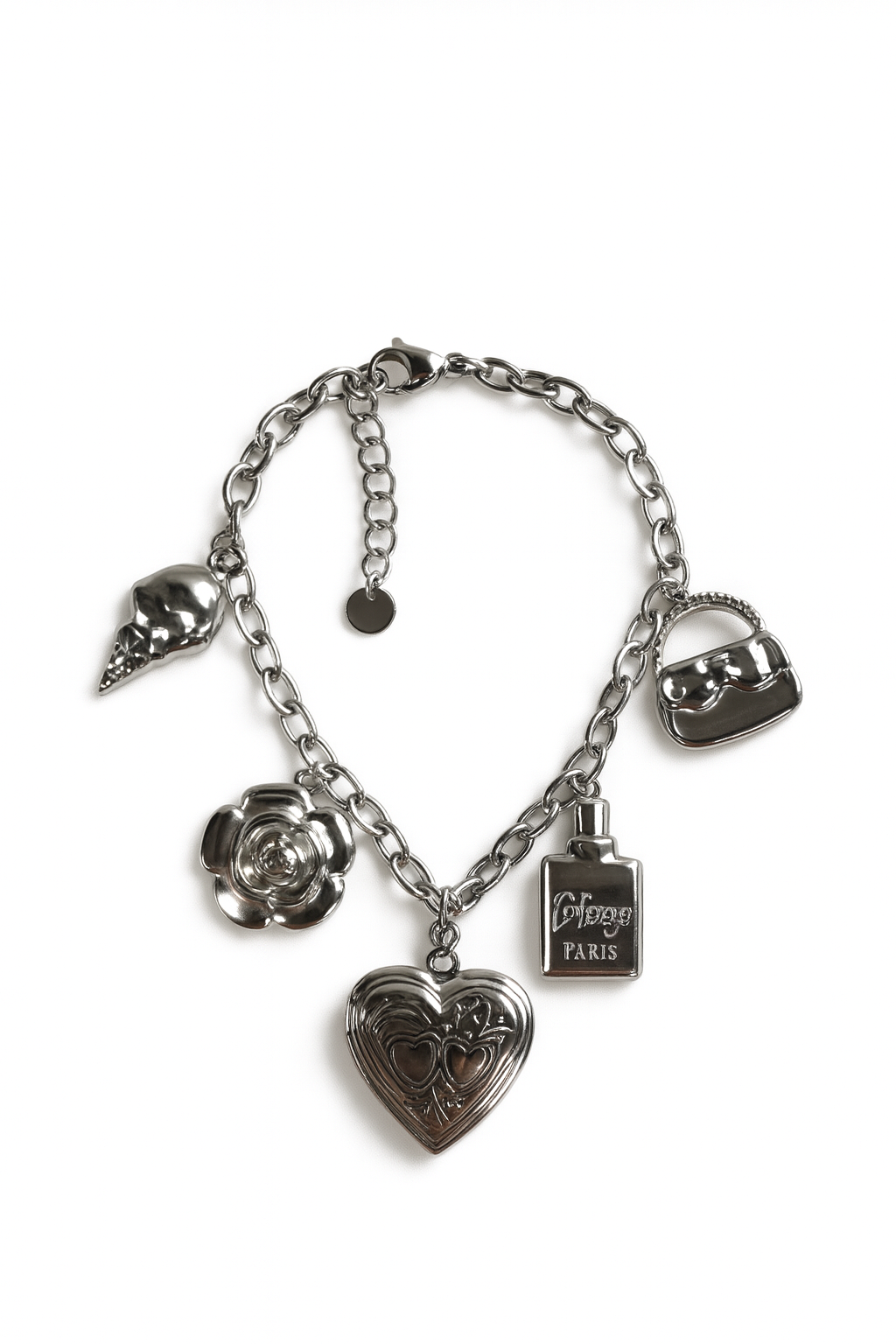 Bedel Armband Hartjes Zilver