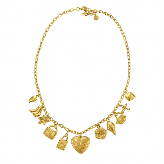 Ketting Bedel Hart Goud