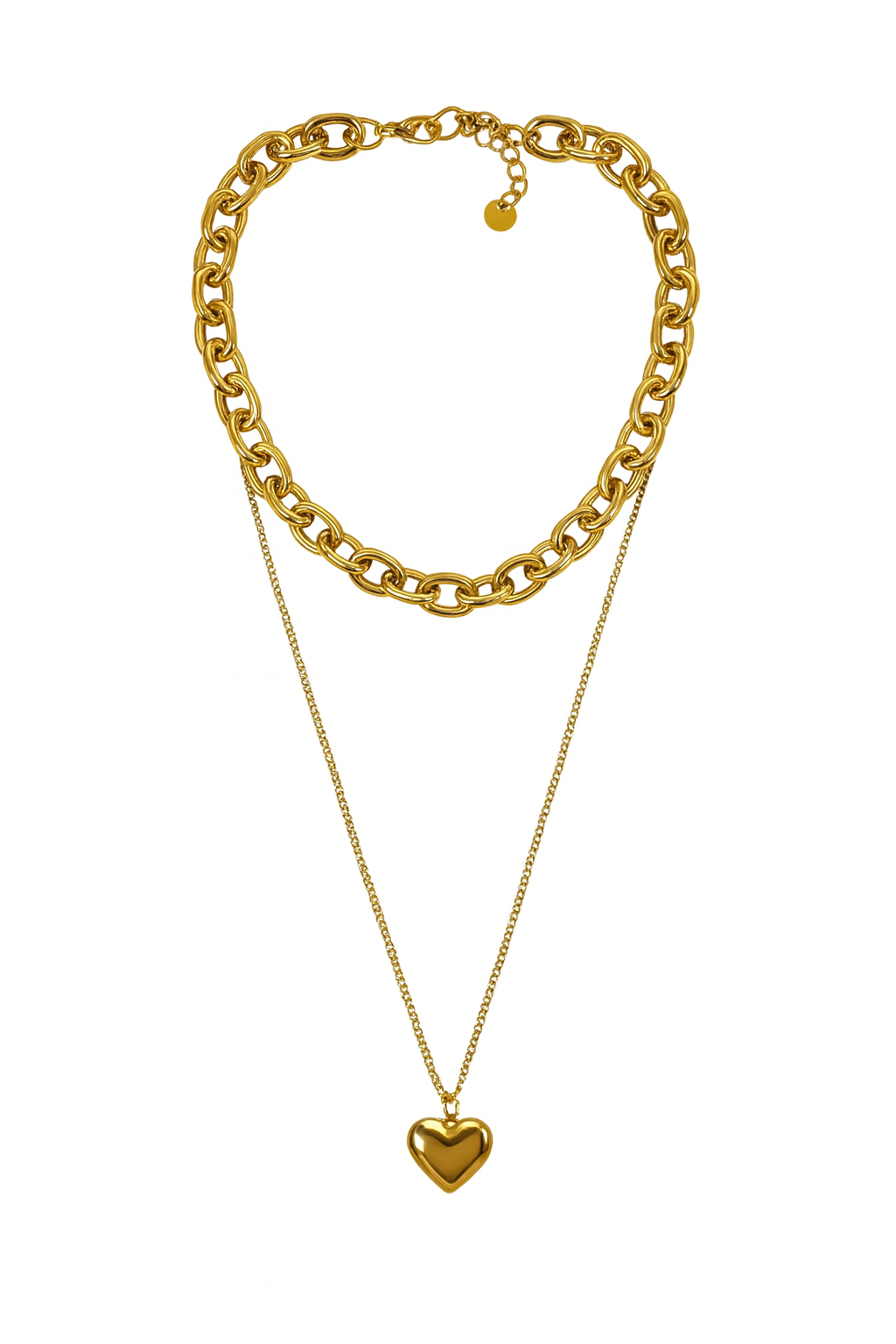 Ketting Dubbel Hart Goud