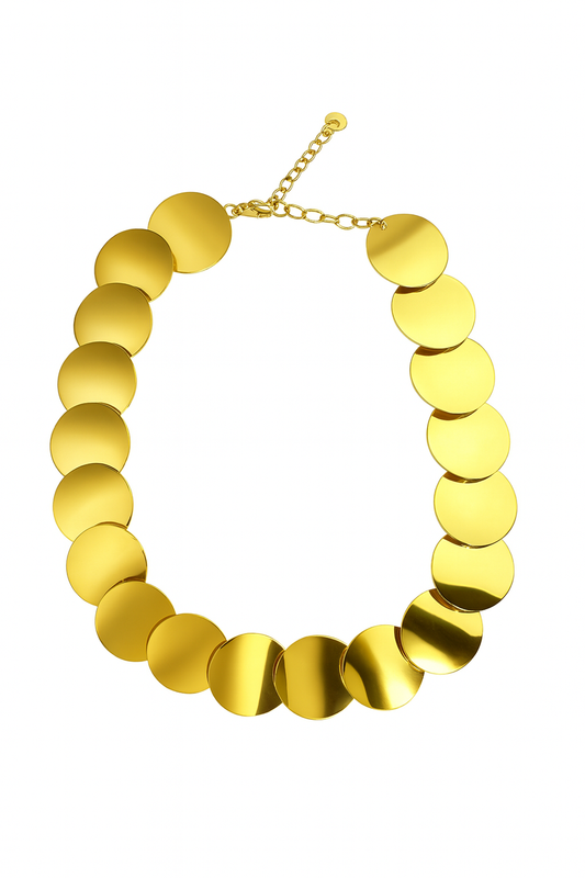 Ketting  Luxe Polished Coins Goud