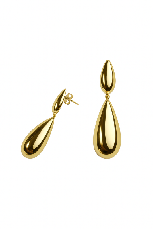 Druppel Oorbellen goud