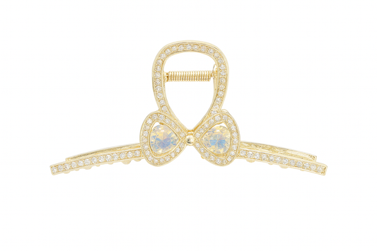 ✨ Haarklem Bling Strik Goud ✨