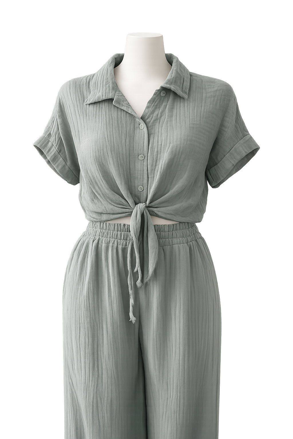 Groene Strik Top