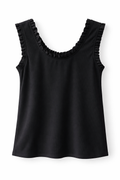 Zwarte Top met Ruffle